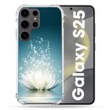Cokitec Samsung Galaxy S25 Lotus bloem wit Versterkte hoes