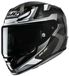 HJC RPHA 12 Carbon Xentra Helm - Zwart/wit/grijs