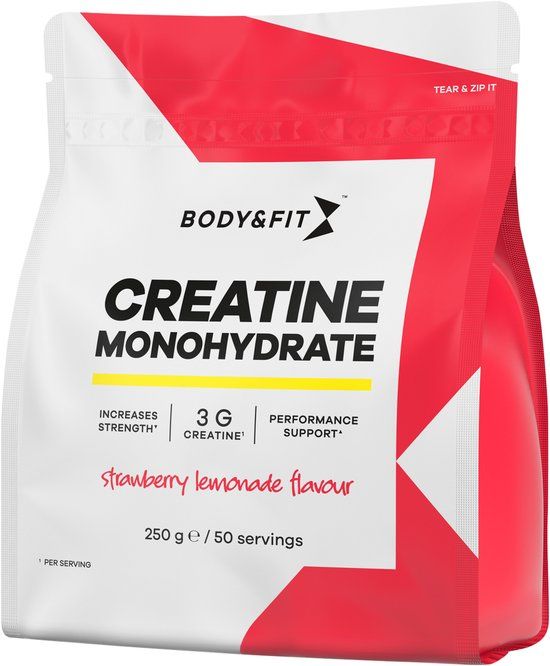 Body & Fit Creatine Monohydrate Strawberry Lemonade 250 gram