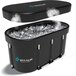 VITALIC Premium XL ijsbad (115cm) incl. ONLINE sportschema - Zit en lig bad voor Volwassenen - Ice Bath bucket opblaasbaar Dompelbad