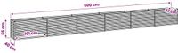 vidaXL Verhoogde Tuinbak - Bruin - 600 x 40 x 55 cm - Gegalvaniseerd Staal