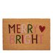 Mica Decorations Kerst deurmat Merry bright (60x40 cm)