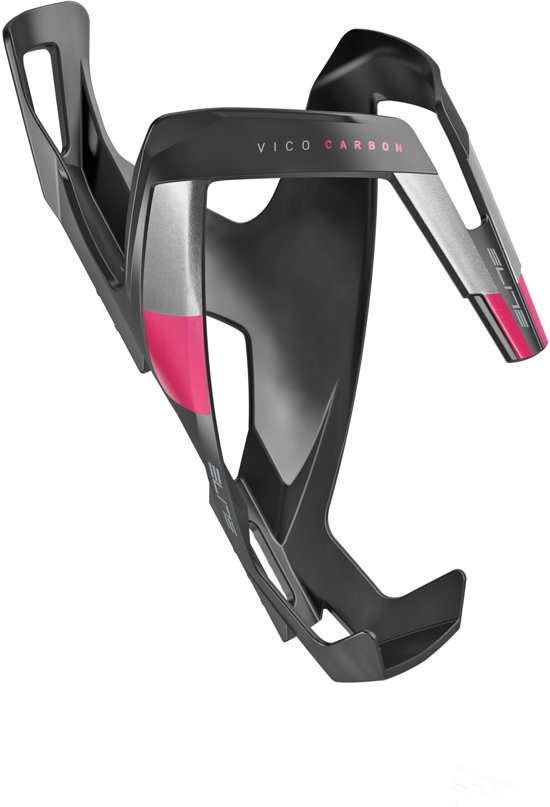 Elite Vico Carbon Bidonhouder roze/zwart