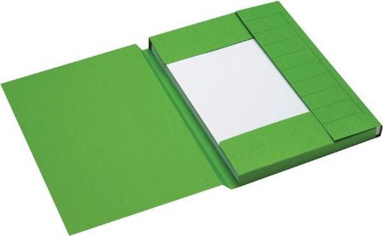 Dossiermap A4 groen karton - 31x23 cm