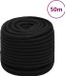 vidaXL - Werktouw - 16 mm - 50 m - polyester - zwart