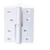 Argenta Viswood Paumelle Aluminium Anodisé Naturel À Bouts Carrés Main Droite 100 X 85 Mm - Argenta