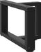 Pieds de table basse 2 pièces forme T 40x25x(30-31) cm acier noir