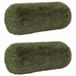 vidaXL Taie d'oreiller Vert 2 pièces 15 x 40 cm
