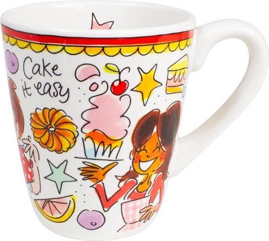 Blond Amsterdam Even Bijkletsen Mok - Red - 350ml