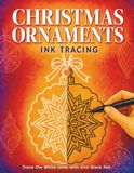 Christmas Ornaments Ink Tracing & Reverse Coloring Book for Adults