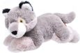 Wild Republic Pluche wolf - knuffel wolf - Eco-kins - 25 cm - wilde dieren knuffelwolf