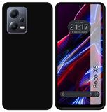 Tumundosmartphone Zwarte TPU gel siliconen hoes voor Xiaomi Poco X5 5G