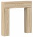 vidaXL Houtomlijsting voor open haard, Sonoma-eikenhout, 102 x 18 x 100,5 cm, houtvezelplaat