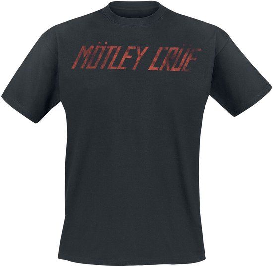 Mötley Crüe Motley Crue Distressed Logo Heren T-shirt - zwart - S