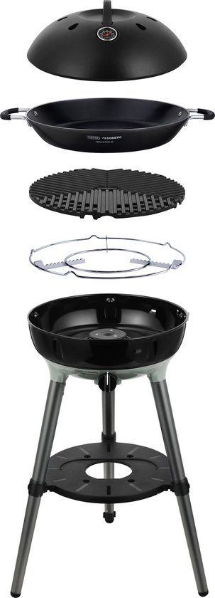 CADAC Dometic - Carri Chef 40 BBQ / Paella Pan - Portable Gasbarbecue - Ideaal voor kamperen, balkon, terras - Met draagtas