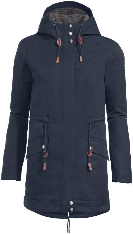 Vaude Manukau Parka Dames, blauw, polyester, EU 38, 2019