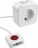 Ansmann 1260-0002 Energiezuinig stopcontact Wit Randaarde stekker 1 stuk(s)
