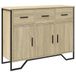 vidaXL Dressoir - 97x32,5x74,5 cm - Sonoma eiken - Hout