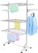 Ibenzoa® Lave-vaisselle peu encombrant avec tubes en acier inoxydable et roulettes