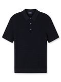 OLYMP Casual Regular Fit trui à manches courtes bleu marine, Uni