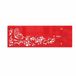 FLEXISTYLE Grote moderne wandklok vlinder in bloemen rood dwars