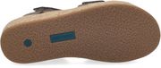 Josef Seibel Evita 03 Platte sandalen Vrouwen Taupe Leer Klittenband/Elastiek Plateauhak 3-4 cm Schoenmaat 42