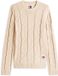 Tommy Jeans Pull en maille pour homme Coton XXL Gris chiné