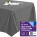 Gee Di Moda rechthoek tafelkleed - 90 x 132" inch - houtskool rechthoekige tafelkleed voor 6 voet tafel in wasbaar polyester - ideaal voor buffet tafel, feesten, vakantie diner, bruiloft & meer