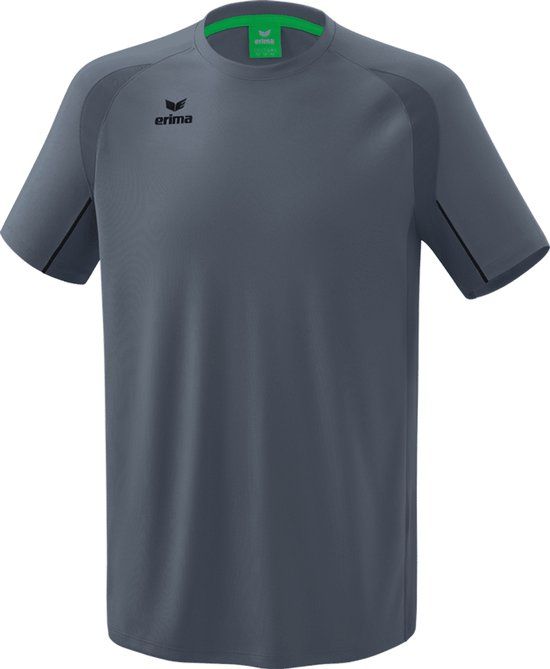 Erima Liga Star Training T-Shirt Kinderen - Slate Grey / Zwart - Maat 104
