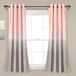 Lush Decor Umbre Fiesta Kamer Verduisterend Raamgordijnpaneel Paar, 132 cm B x 160 cm L, Blush & Grijs