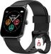 FeipuQu Smartwatch voor heren en dames, fitnesshorloge 1,69 inch impermeabil IP68 met verzadigingsmeter (SpO2), hartslagmeter, stopwatch, weer, lichaamstemperatuur, fitnesstracker voor Android iOS, (2 riemen)