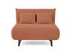 varier Best Mobilier Banquette convertible clic-clac 1 place, LUMI Orange Terracotta