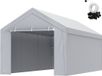 Vevor Carport Garage tent, Boven- en zijwand 3 x 6 m, Garage tent afdakzeil, Waterdicht en UV-beschermd, Eenvoudige installatie met spanbanden, Wit (Frame niet inbegrepen)
