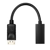 HDSupply DA055 Adapter DisplayPort - HMDI Pigtail (DisplayPort stekker naar HDMI-bus), 0,10 m, zwart