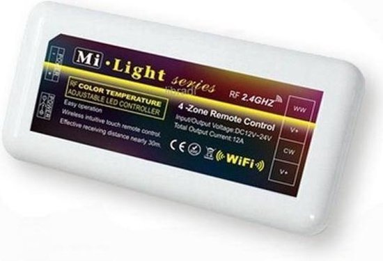 milight Led strip DUAL WHITE 4 zone controller 144 Watt