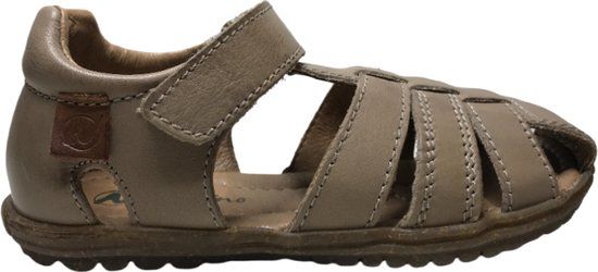 Naturino velcro leren sandalen see taupe maat 27