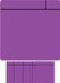 Smit Visual Supplies B.V. Magneet scrum - 75x75mm - paars - 5 stuks
