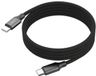 Ansmann 1700-0186 USB-C-kabel USB-C stekker 1.2 m Zwart Textielmantel