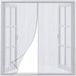 Shenzhen Haorui Industrial Technology Co., Ltd. Moustiquaire magnétique pour fenêtre 100 x 150 cm - Blanc