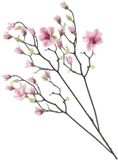 Bellatio Design Kunstbloemen Magnolia tak Osaka - 123 cm - Roze