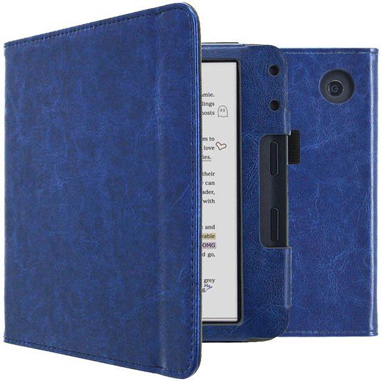 imoshion Ploonk B.V. Ereader Hoes - Geschikt voor Kobo Libra Colour - Donkerblauw