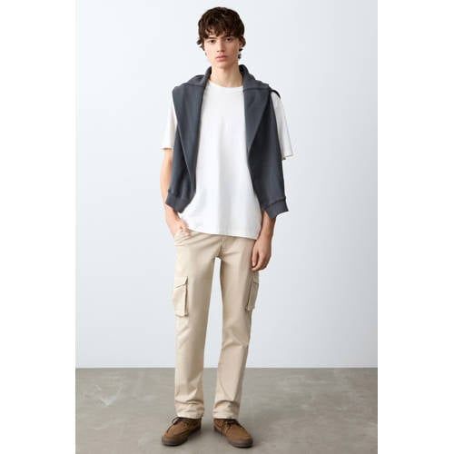 MANGO TEEN cargo jeans beige