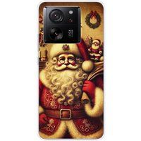 Xiaomi Bedrukt siliconen hoesje compatibel met Xiaomi 13T pere noel vintage