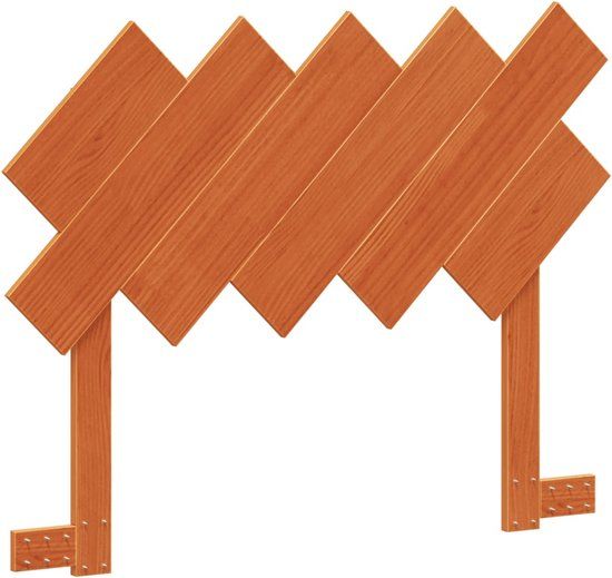 vidaXL Hoofdbord 100 cm massief grenenhout wasbruin