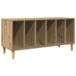 vidaXL Platenkast 100x38x48 cm hout bewerkt eikenkleur