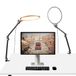 NEEWER BASICS Set van 2 LED-paneelverlichting, ringlicht, 10,5 inch, voor Key Light Streaming, 3000-6500 K, 15 W, met verstelbare arm, bureauhouder en timer, voor laptop, zoom en make-up, R10