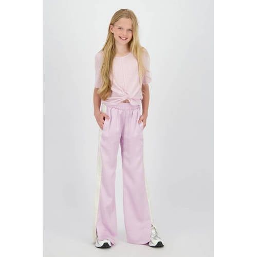 Raizzed straight regular waist casual broek lila