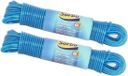 Sorbo Fil de linge / Ligne de lavage Acier et plastique - Jeu de 4x pièces - 20 mètres - Ligne de séchage pour linge