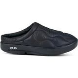 OOFOS Oocoozie Thermo Mule Herstelschoenen Unisex - zwart, neongroen, Maat 45