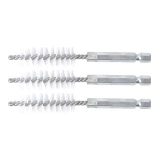 BGS Nylon Brush 14 mm Hex Shank 6.3 mm (1/4 inch) 3-Piece Set